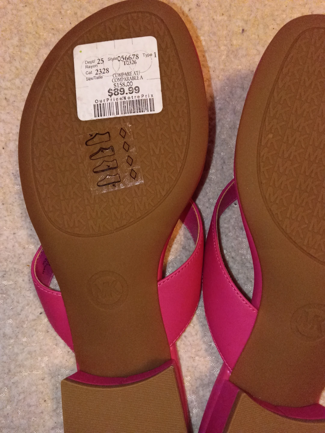 Michael Kors Pink Thong Sandals - photo 2