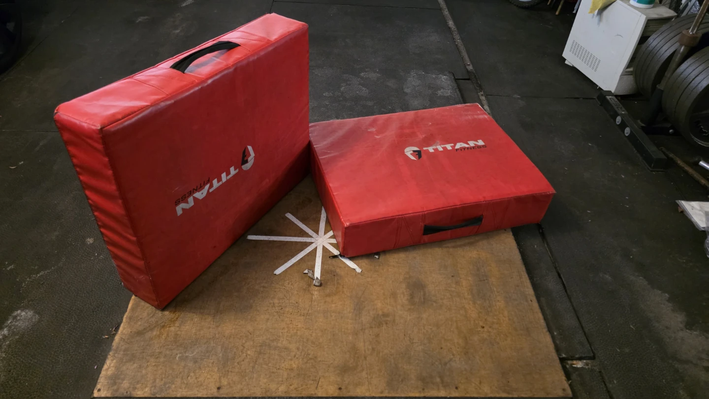Titan Fitness Red Padded Weight Blocks