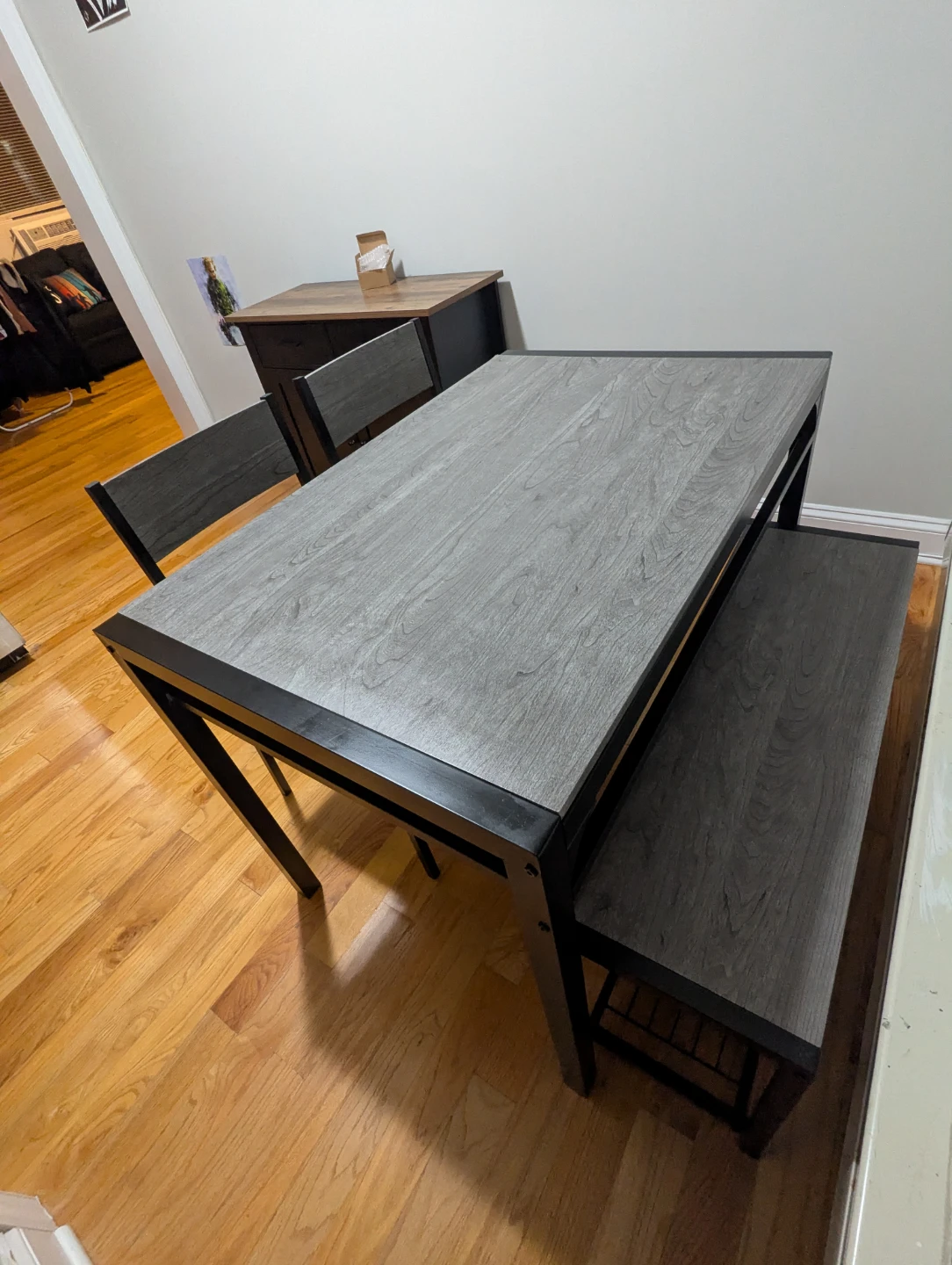 3-Piece Dining Set: Table, 2 Chairs, and Bench - photo 4