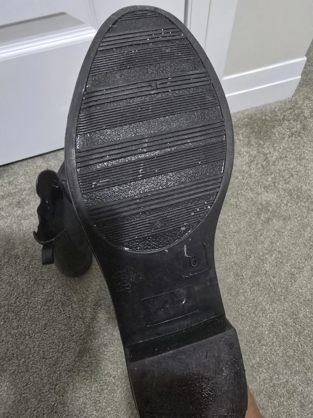 Women's Black Chelsea Rain Boots - Size 6 - photo 3