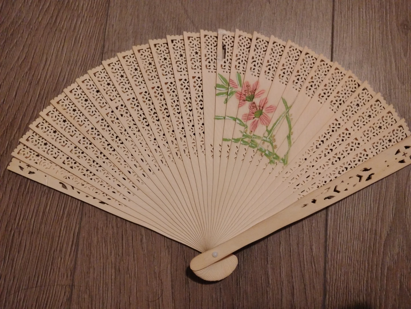 Folding Wood Fan