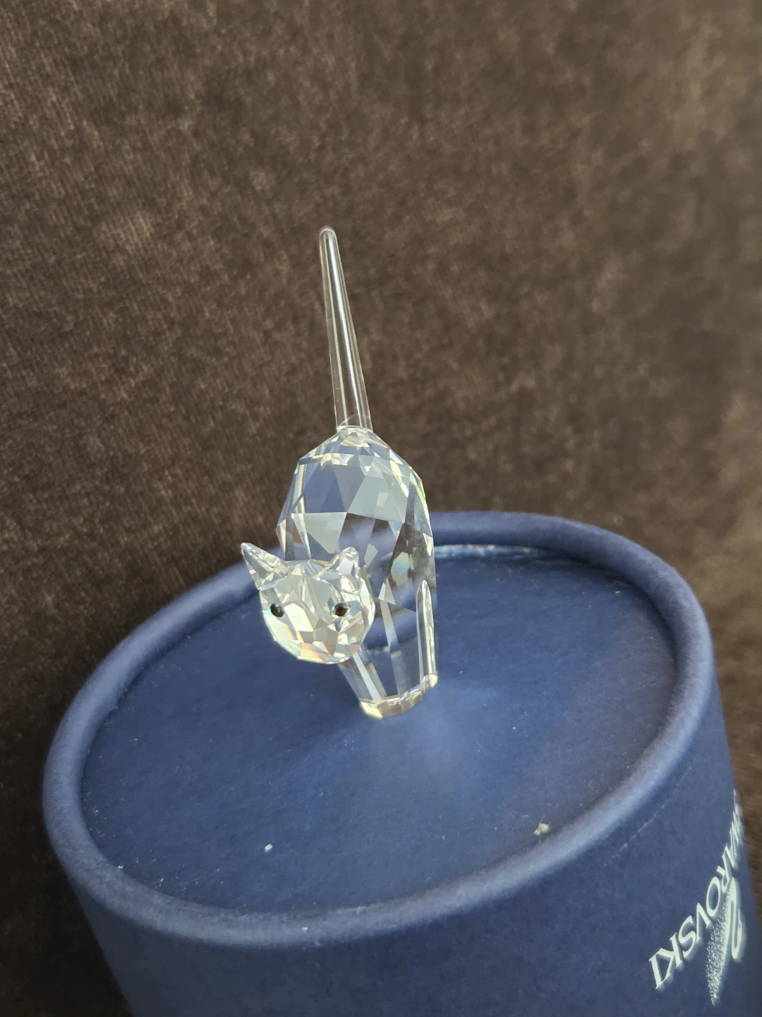 Swarovski Crystal Cat Figurine with Box