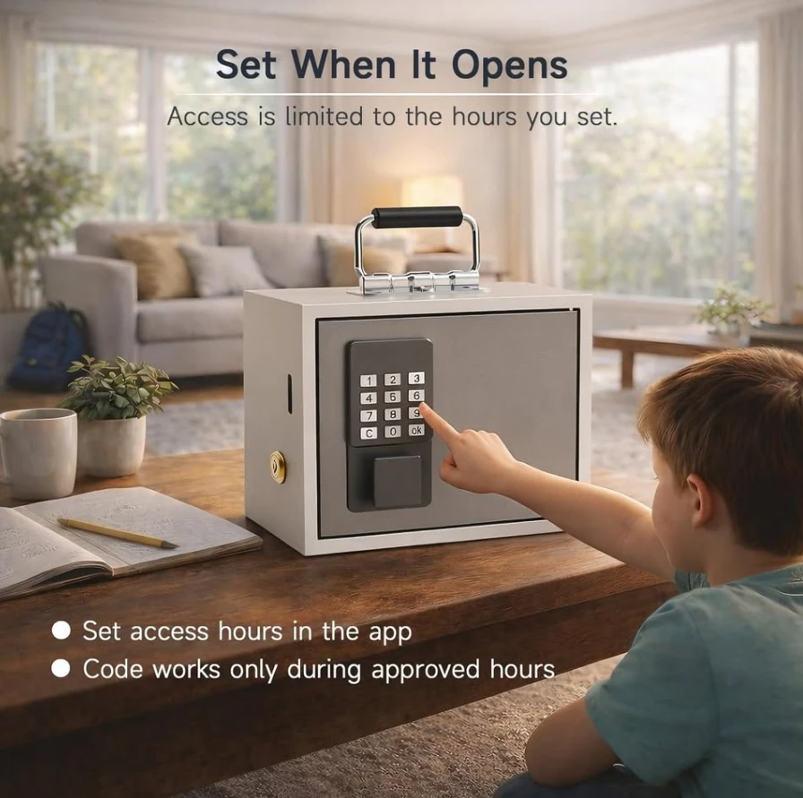 Digital Safe Box with Keypad Lock and Key Backup - photo 3