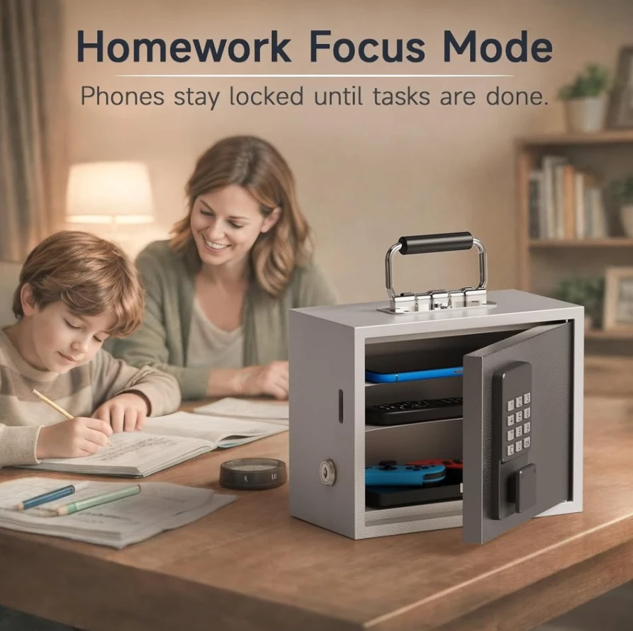 Digital Safe Box with Keypad Lock and Key Backup - photo 4