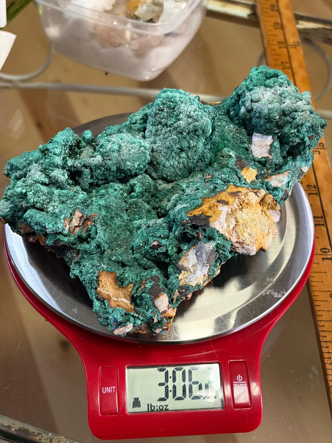 Green Malachite Specimen Rock - photo 3