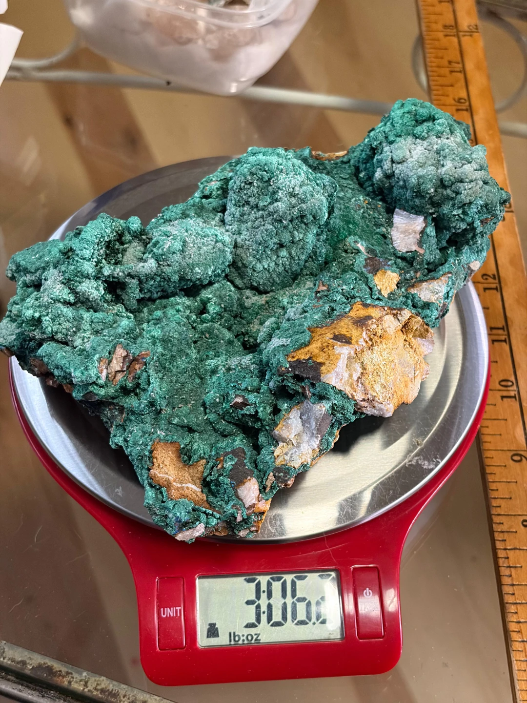 Green Malachite Specimen Rock - photo 4