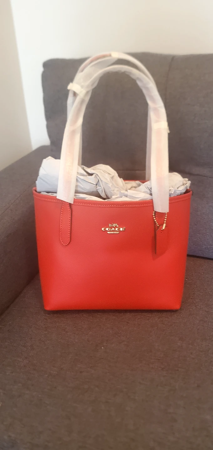 Coach Red Tote Bag