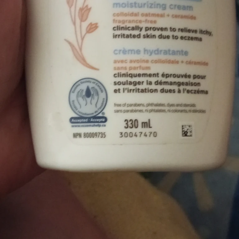 Aveeno Baby Eczema Care Moisturizing Cream 330 ml - photo 2