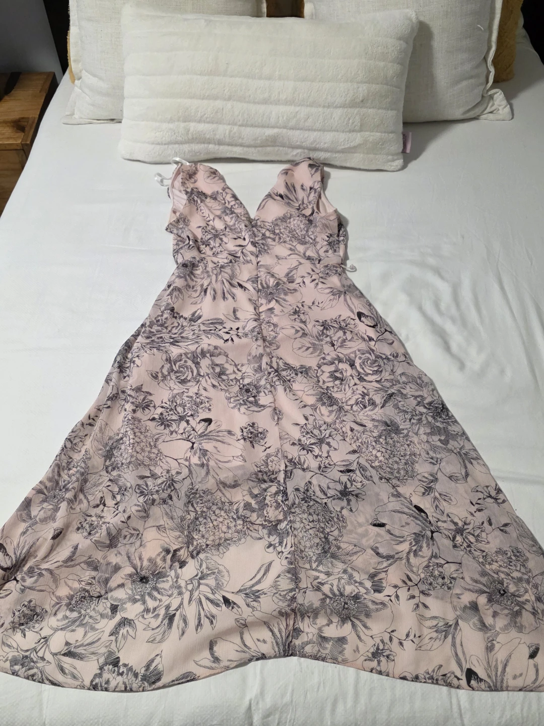 TOMMY HILFIGER Pink Floral Print High-Low Maxi Dress - photo 2