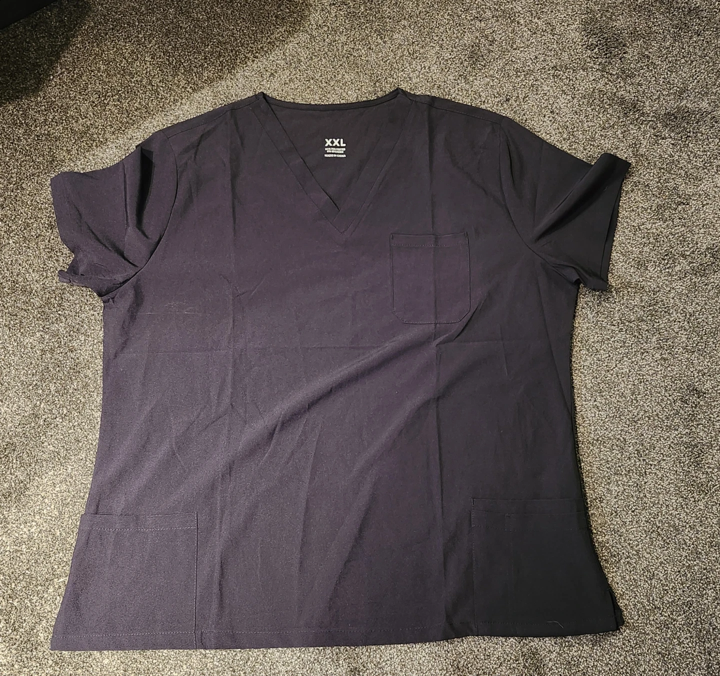 XXL Black Scrub Top and Pants Set - photo 2