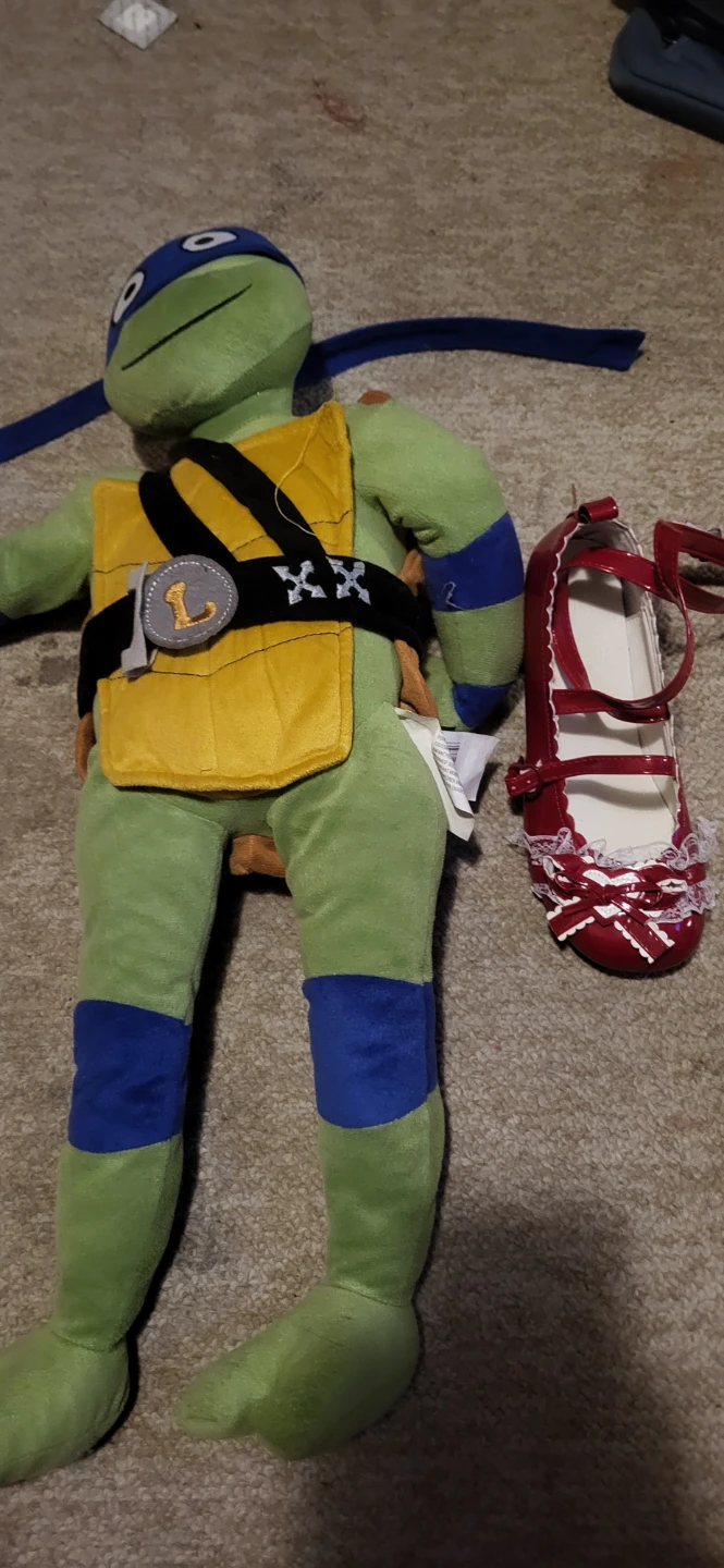 huge leonardo teenage mutant ninja turtles plushie