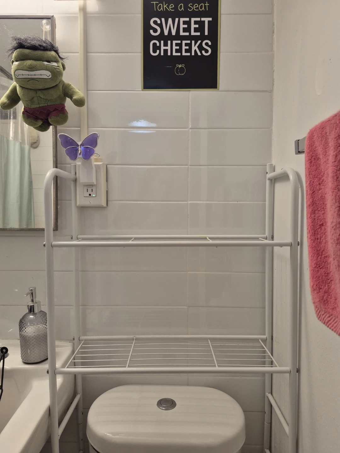 White 3-Tier Bathroom Shelf Organizer