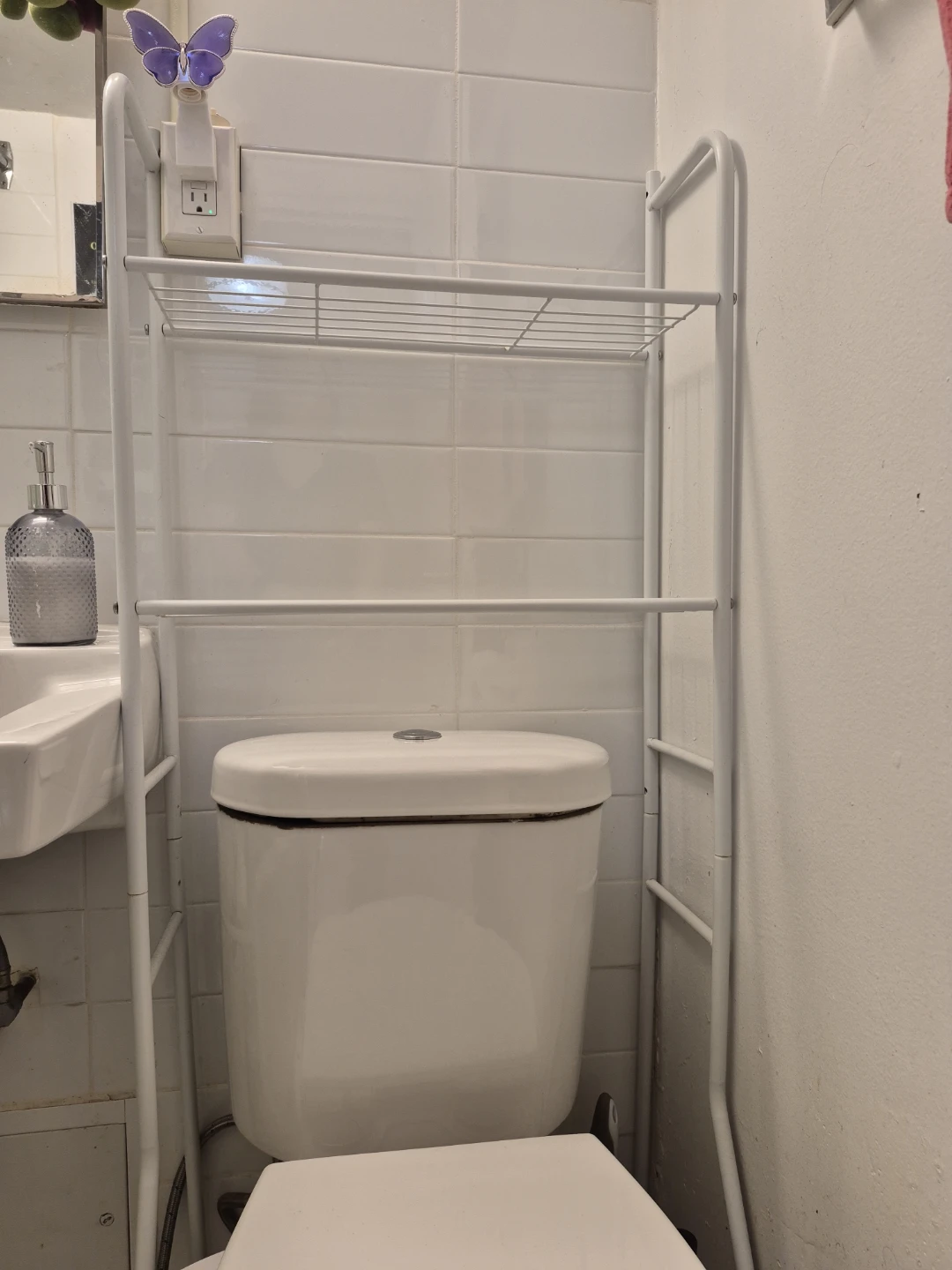 White 3-Tier Bathroom Shelf Organizer - photo 2