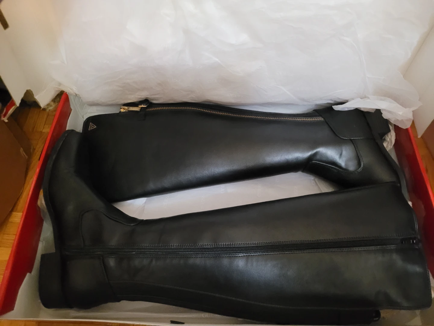 Black Guess Knee-High Boots sz 9 - photo 5