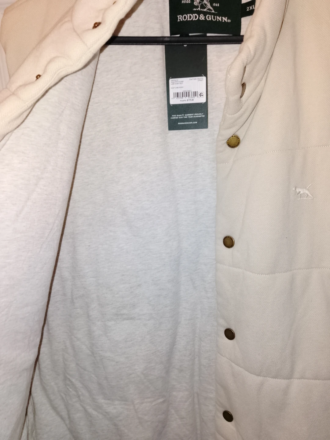 Rodd&Gunn Lake Ferry Vest XXL/ Hugo Boss Polo Shirt White XXL - photo 2