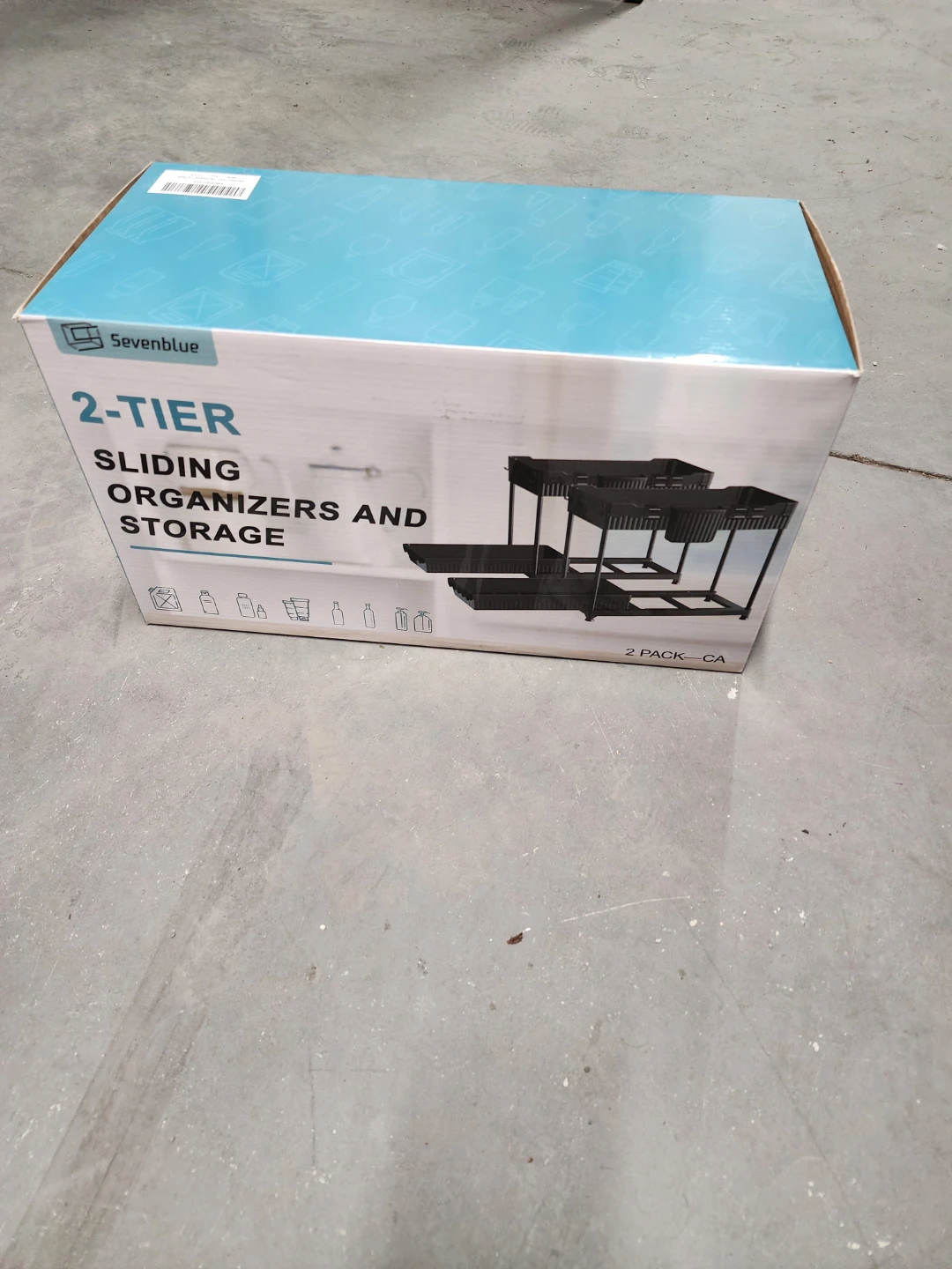 Sevenblue 2-Tier Sliding Organizers and Storage
