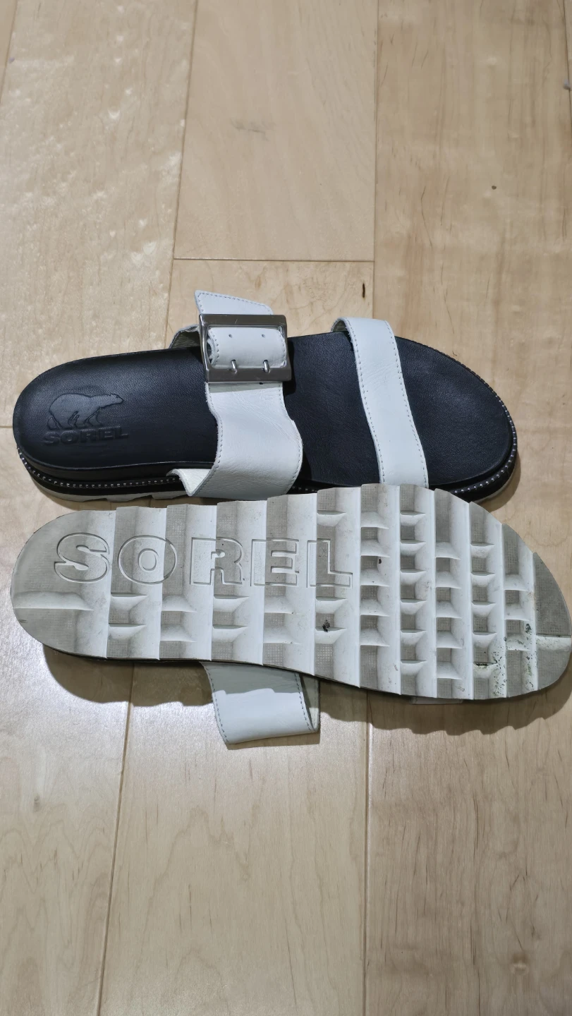SOREL White & Black Slide Sandals - photo 4