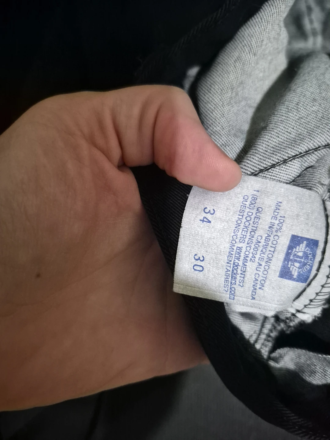 Dockers Classic Fit Black Cotton Pants - photo 3
