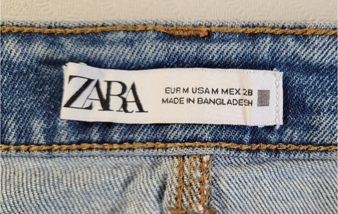 ZARA Denim Button-Front Midi Skirt Size M - photo 5