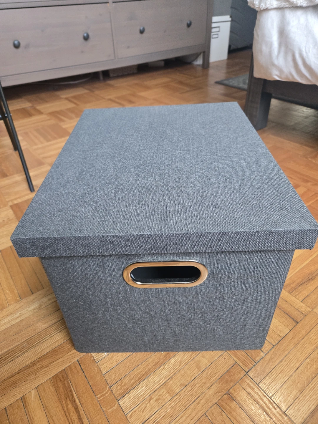 NEW Grey Storage Box with Hanging Files