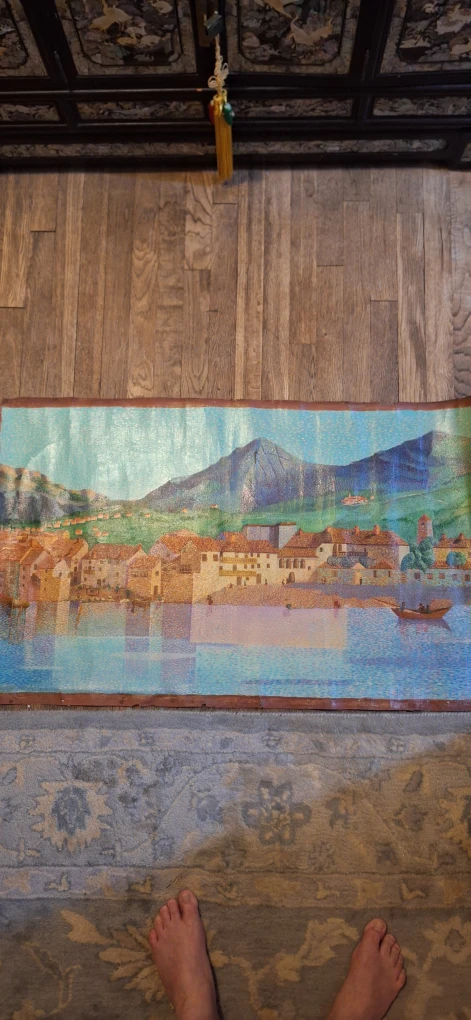 Vintage Landscape Impressionistic Oil Painting