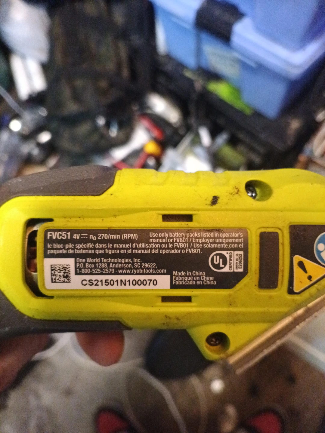 Ryobi 4V Cordless Rotary Cutter FVC51 - photo 2