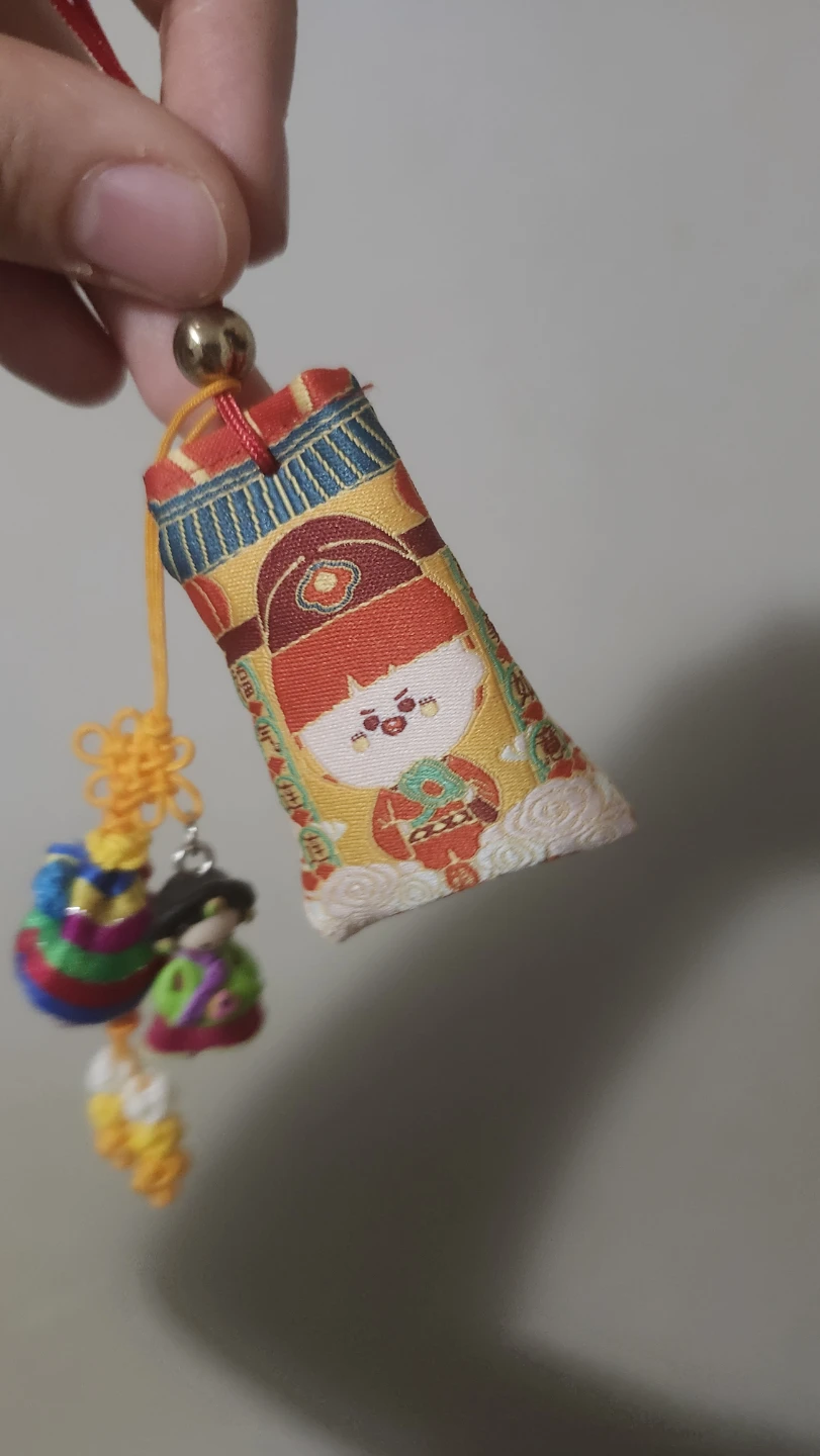 Fabric Tassel Charm with Mini Doll - photo 2