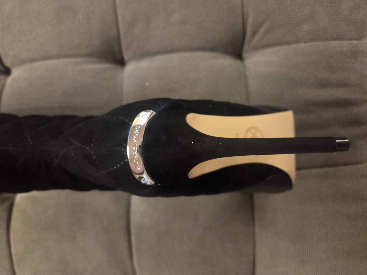 Michael Kors Black Leather & Suede Heeled Stiletto boots 36.5 - photo 4