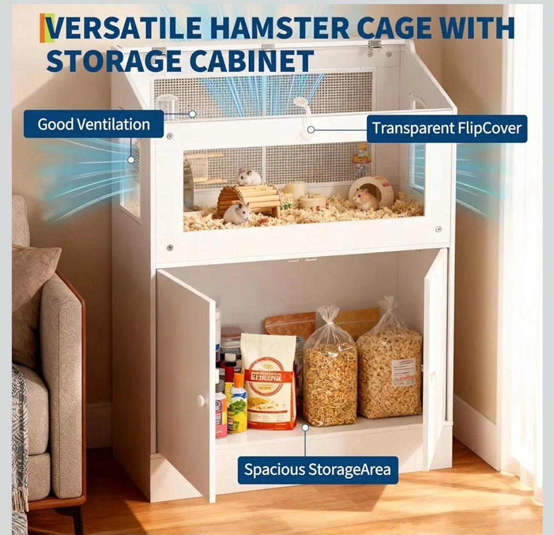 Small Pet Cage with Storage Cabinet - photo 3