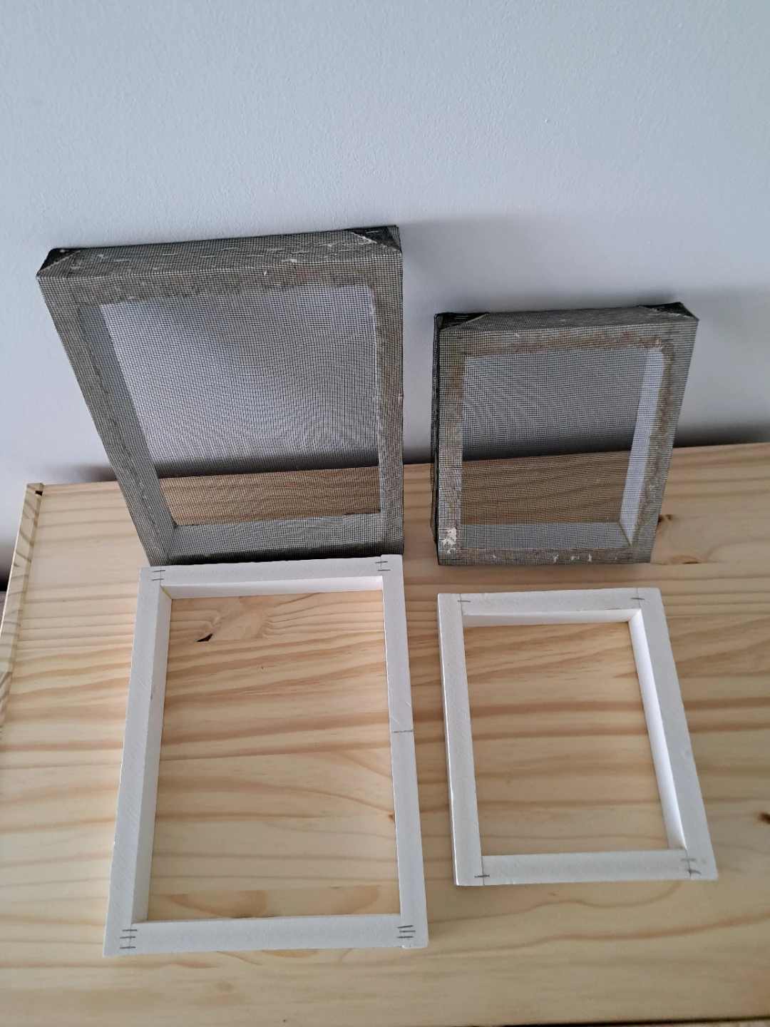 Two handmade frames for making handmade paper and recycled paper - photo 2