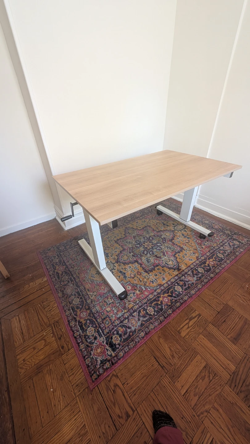 Adjustable Standing Desk with Wheels - photo 2