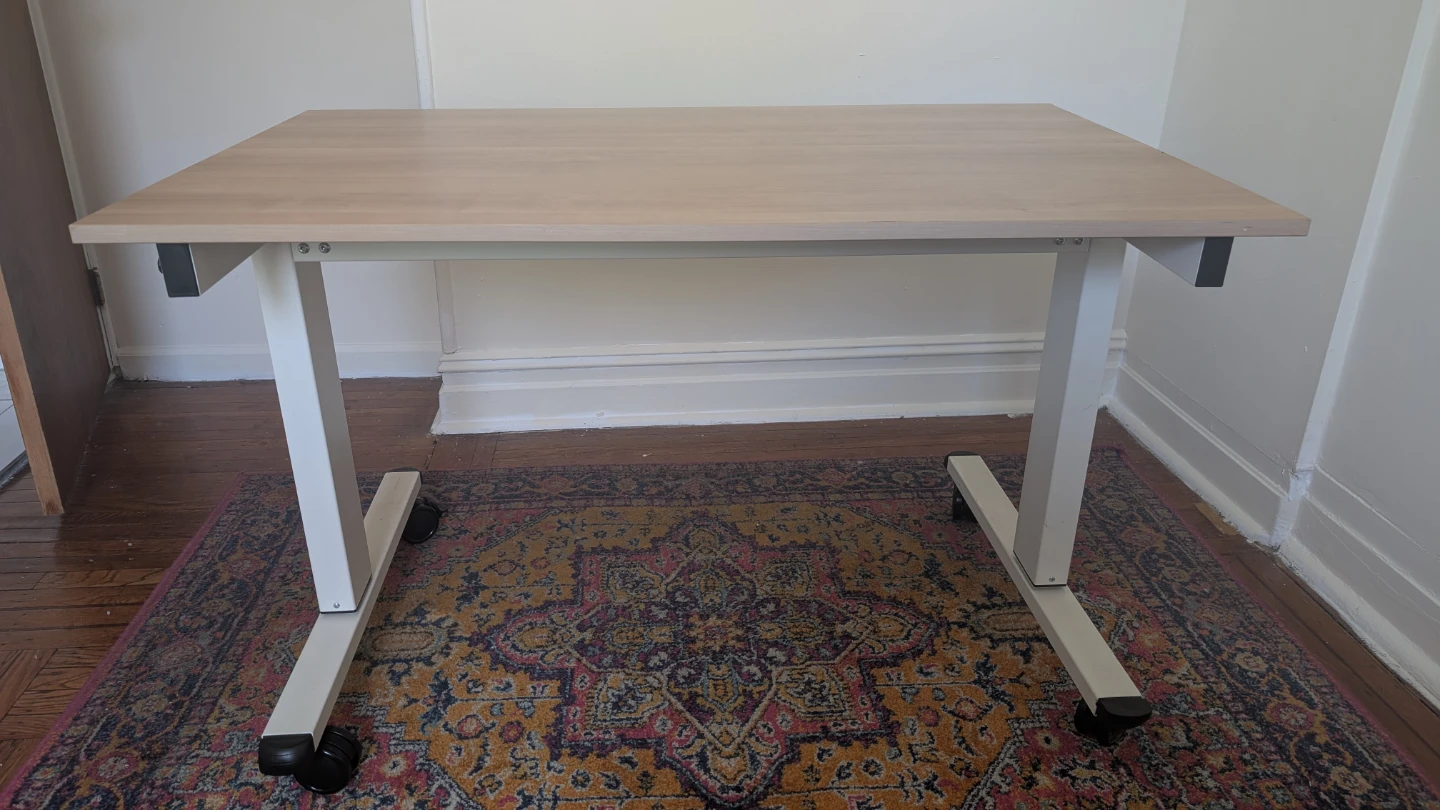 Adjustable Standing Desk with Wheels - photo 4