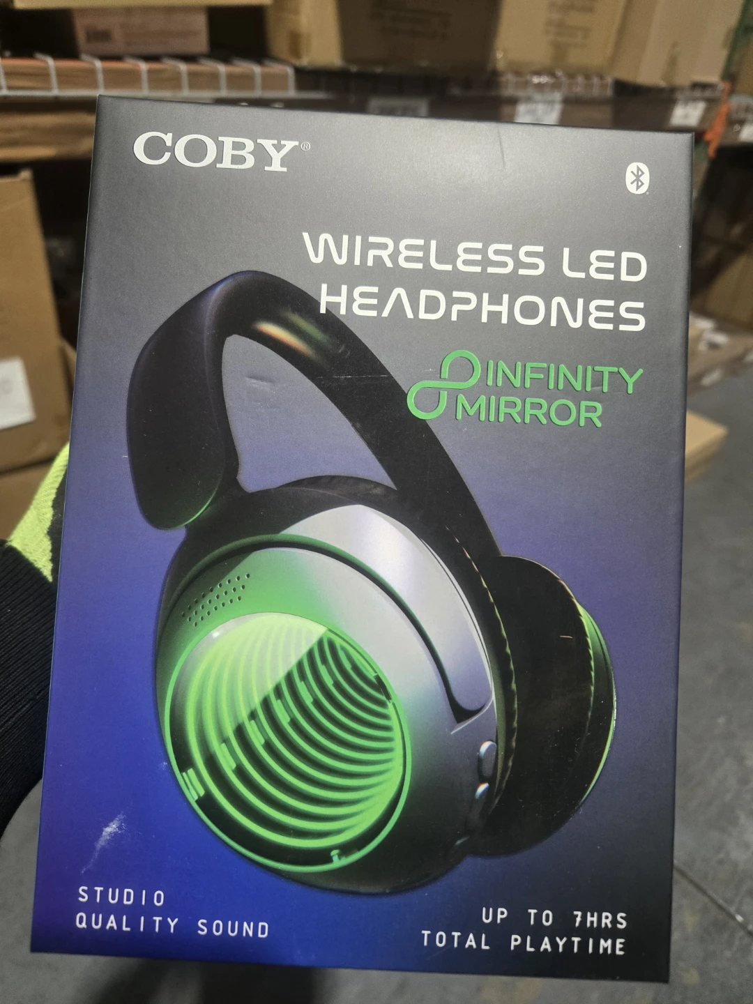 Coby Wireless LED Headphones with Infinity Mirror - photo 3