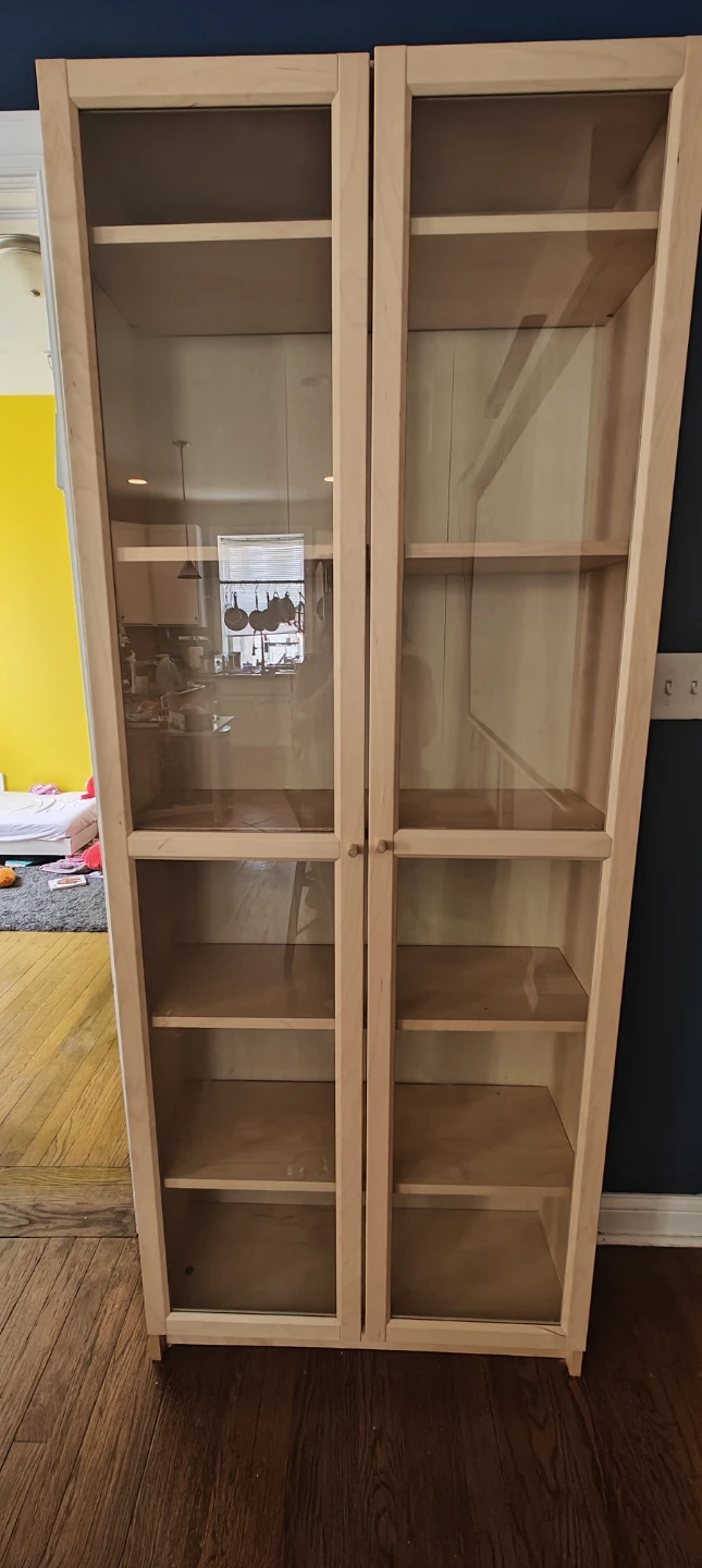 IKEA Billy Oxberg Glass Door Bookcase