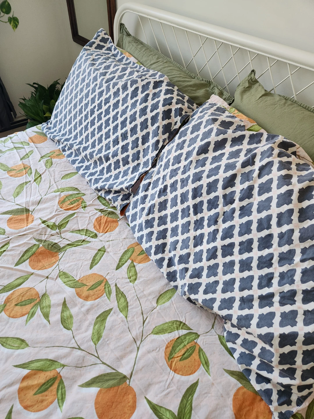 Orange Grove Queen Duvet Cover - photo 2