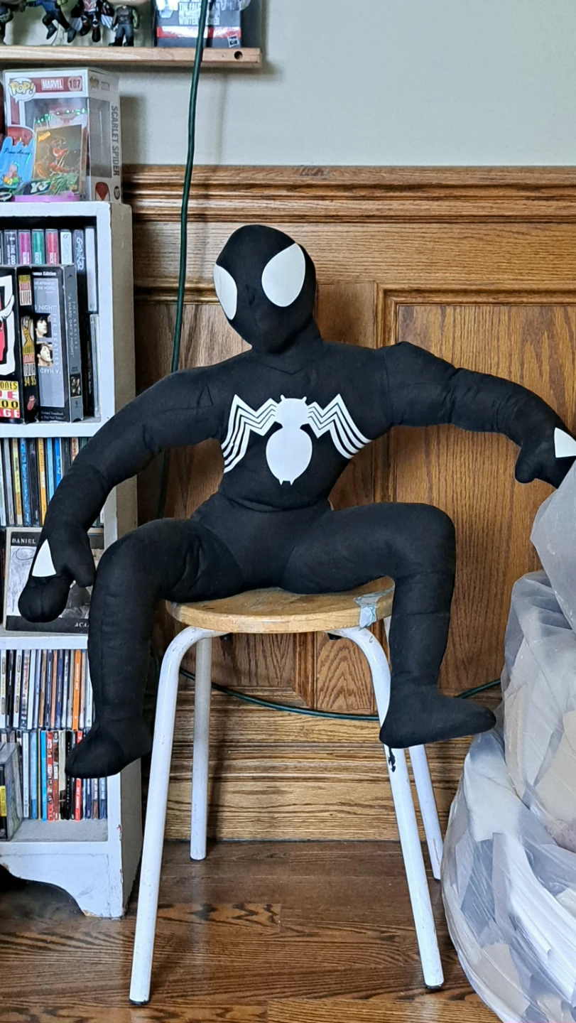 Large Black Spider-man Plush Toy