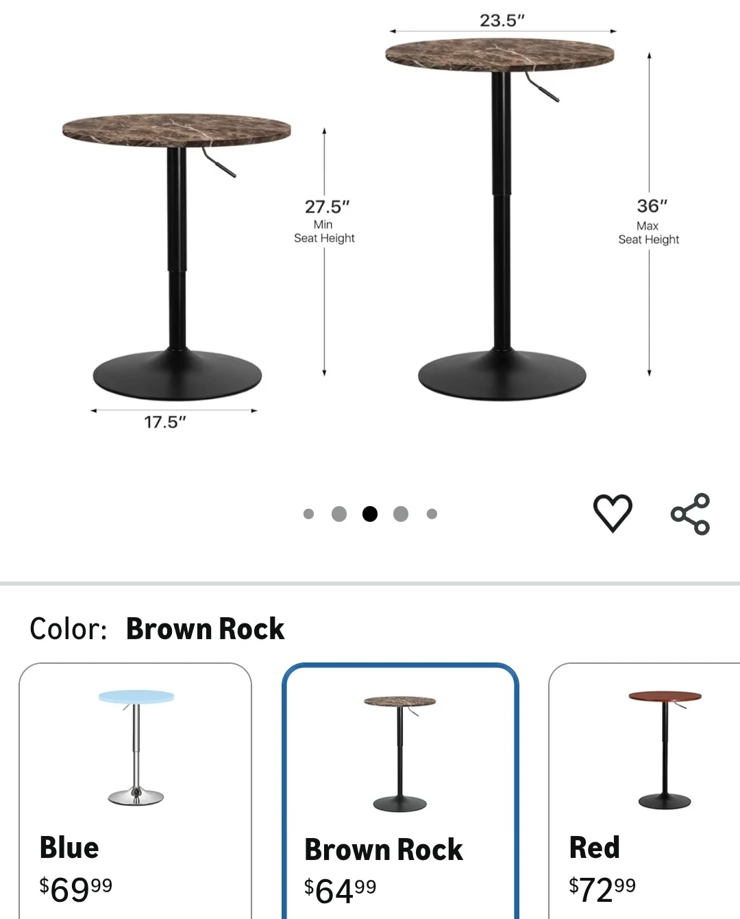 Adjustable Height Coffee/Pub Table - photo 4