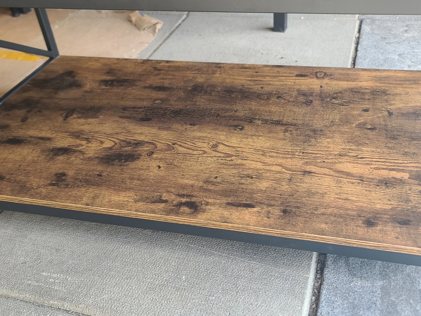 Rustic Wood Coffee Table with Shelf - photo 3