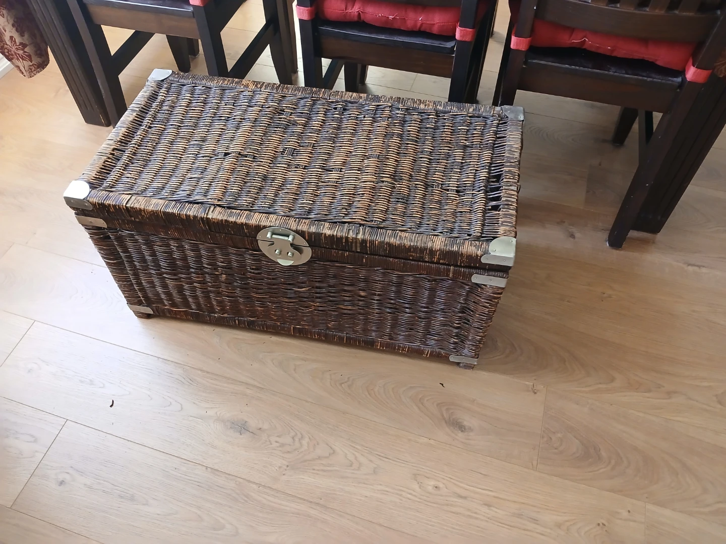 Wicker Storage Trunk Chest - photo 3