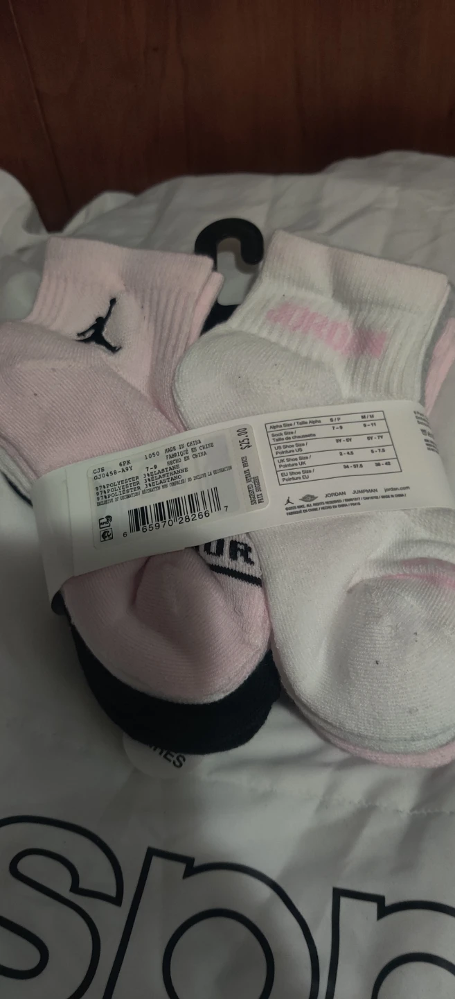 Jordan Ankle Socks - 6 Pack. Fits size 4-6.5 - photo 2