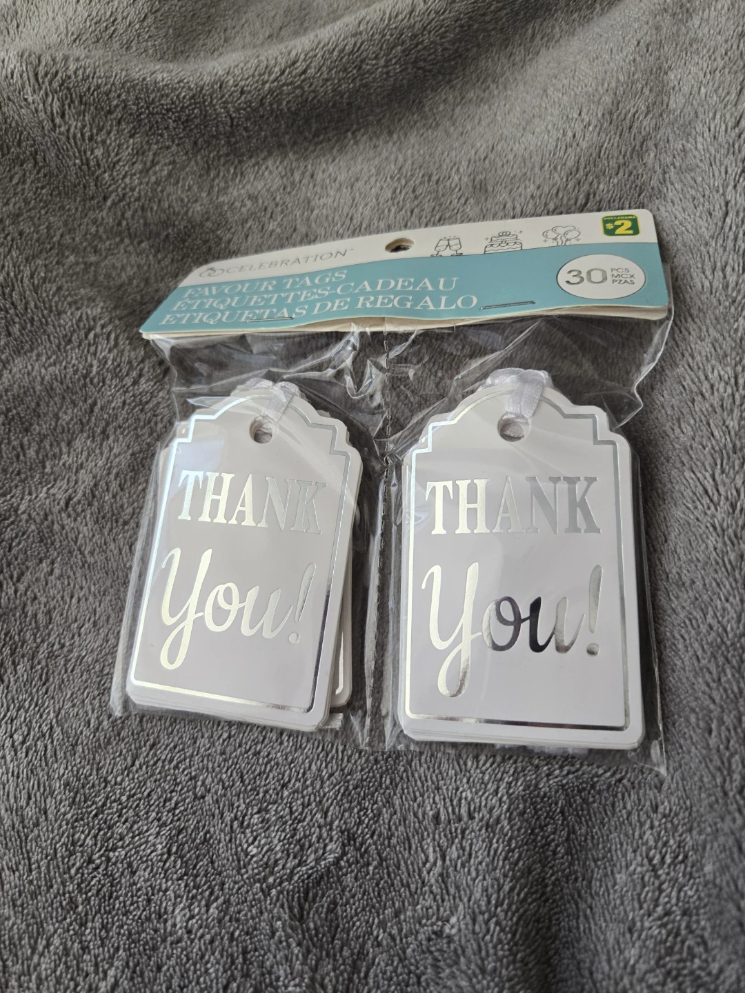 Celebration Favour Tags - "Thank You!" (30 Pack)