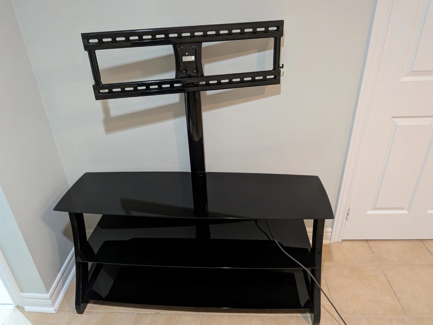 Black TV Stand with Mount