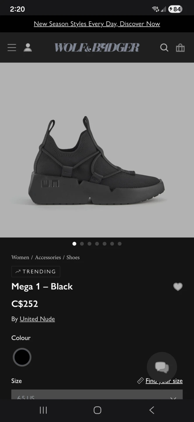 United Nude Mega 1 Black Platform Sneakers