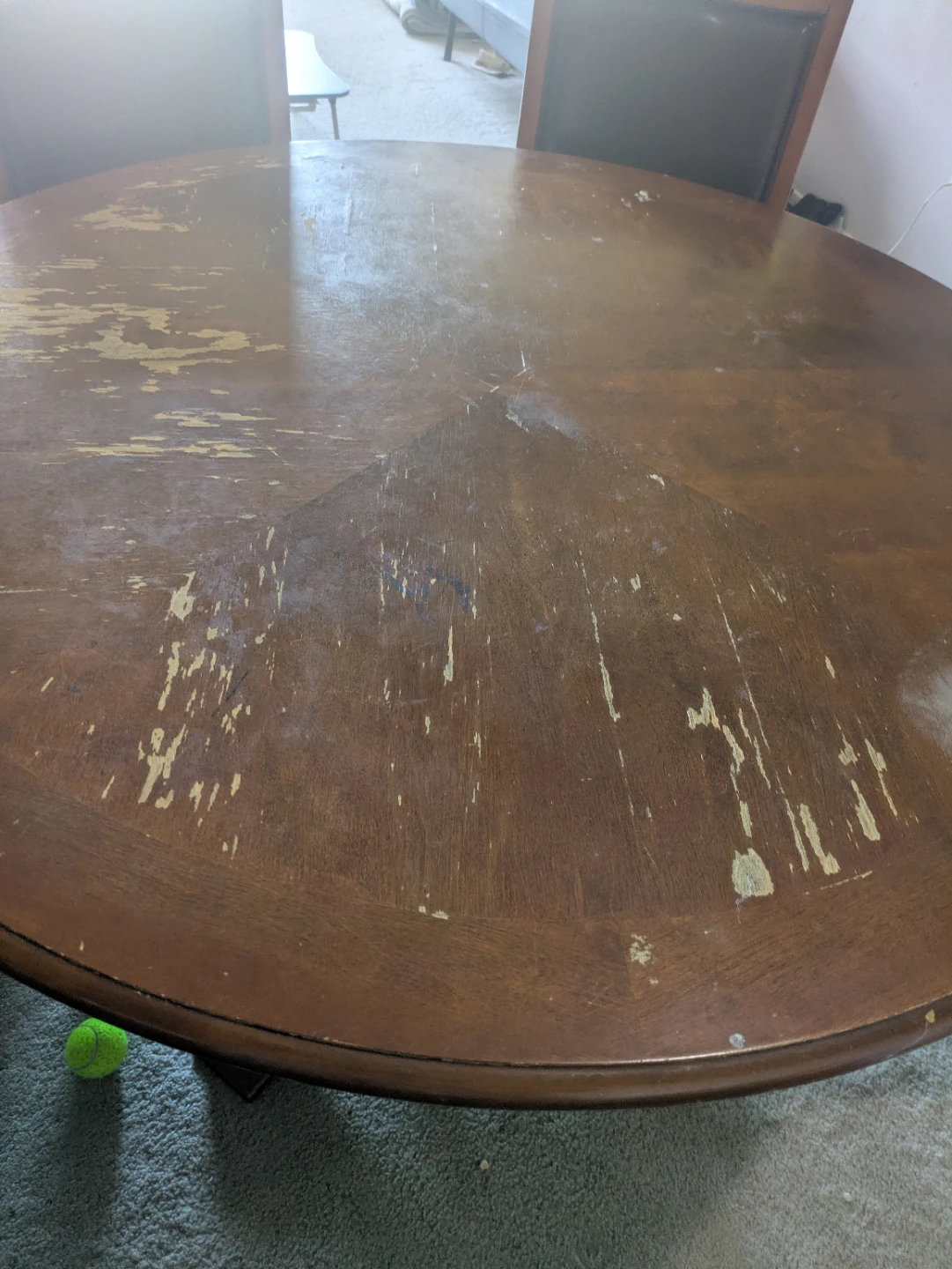 Round Dining Table with 3 Chairs - photo 2