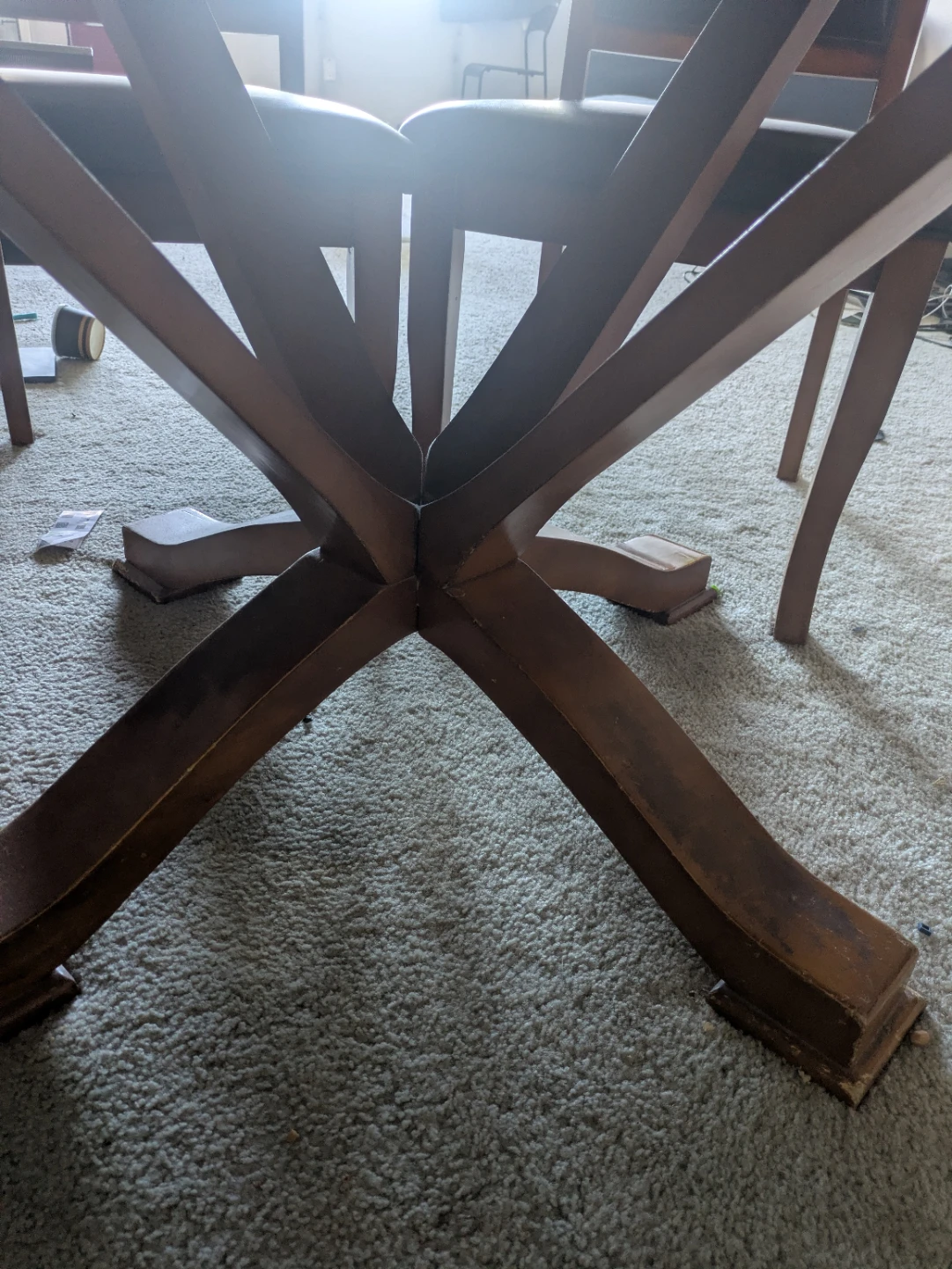 Round Dining Table with 3 Chairs - photo 3
