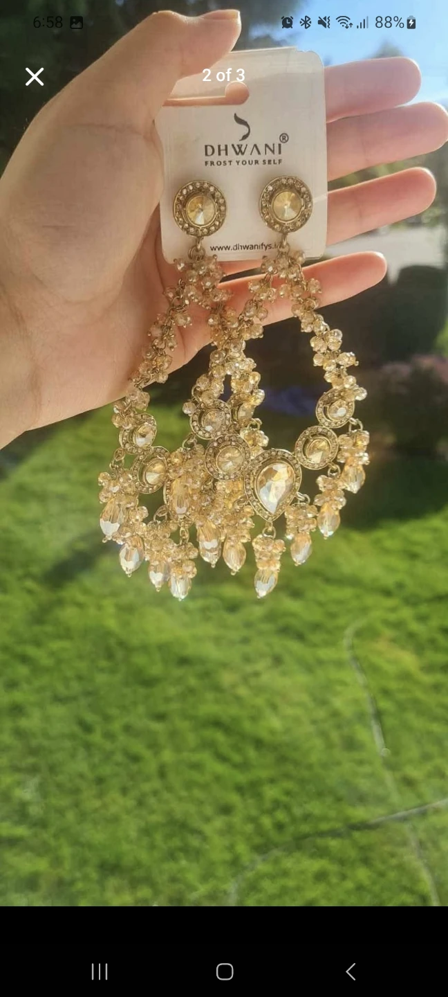 Gold Chandelier Earrings - photo 2