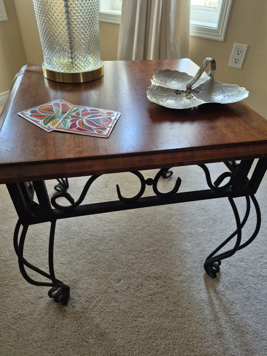 Tufted Accent Chair with Cane Sides - photo 4