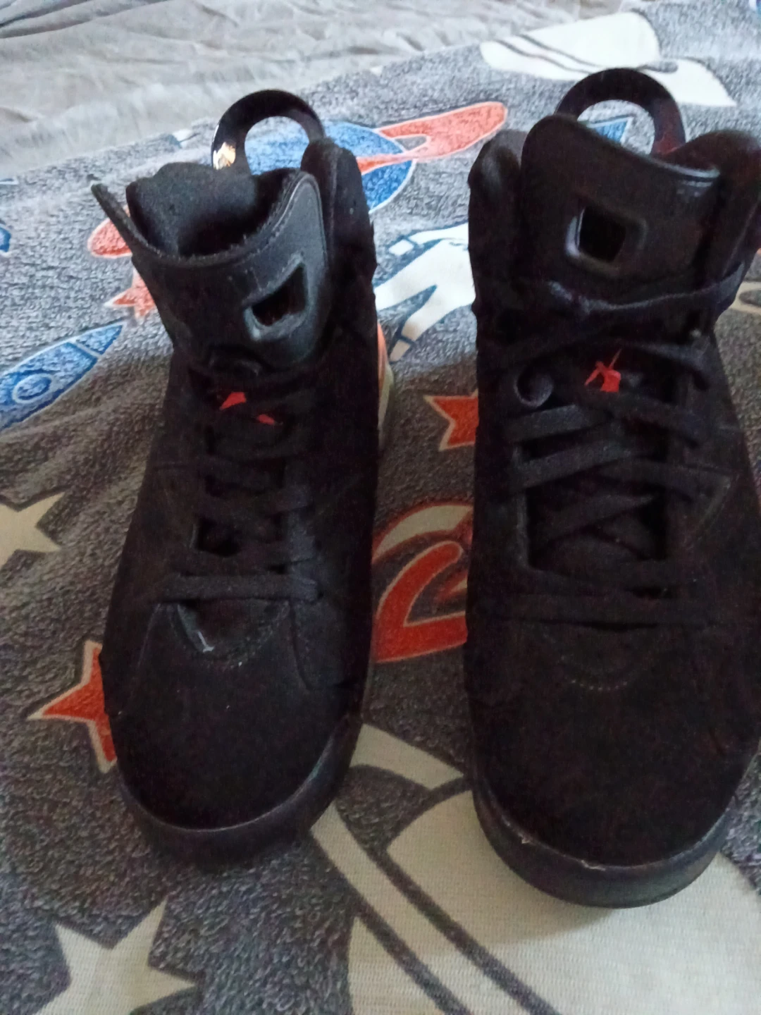Black Jordan 6 Retro Shoes