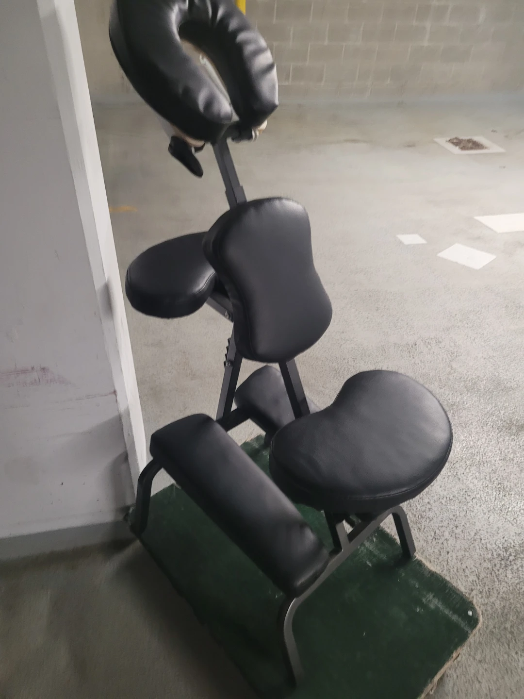 Black Portable Massage Chair with Carry Bag
