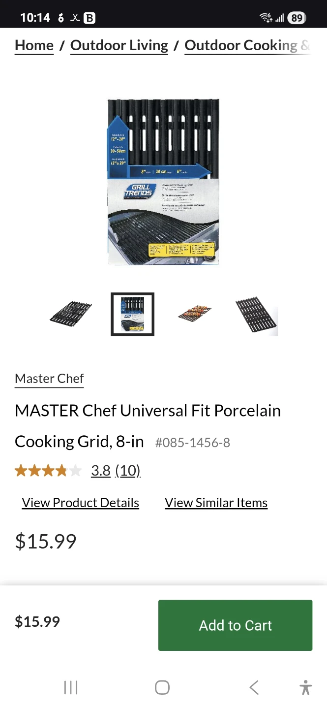 Master Chef Universal Fit Porcelain Coated Grid - photo 5